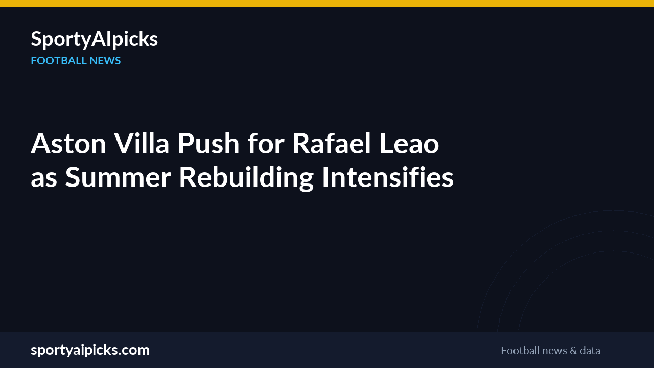 Aston Villa Push for Rafael Leao as Summer Rebuilding Intensifies