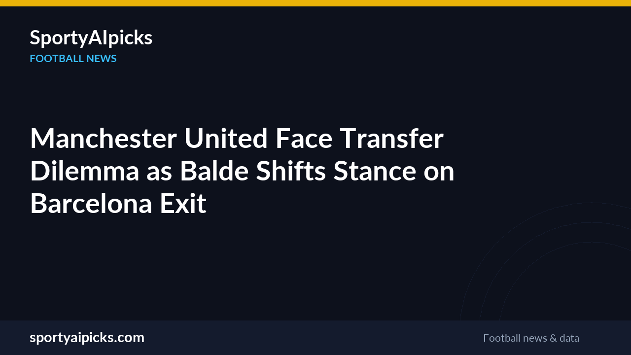 Manchester United Face Transfer Dilemma as Balde Shifts Stance on Barcelona Exit